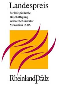 Landespreis für beispielhate Beschäftigung schwerbehinderter Menschen - Rheinland-Pfalz